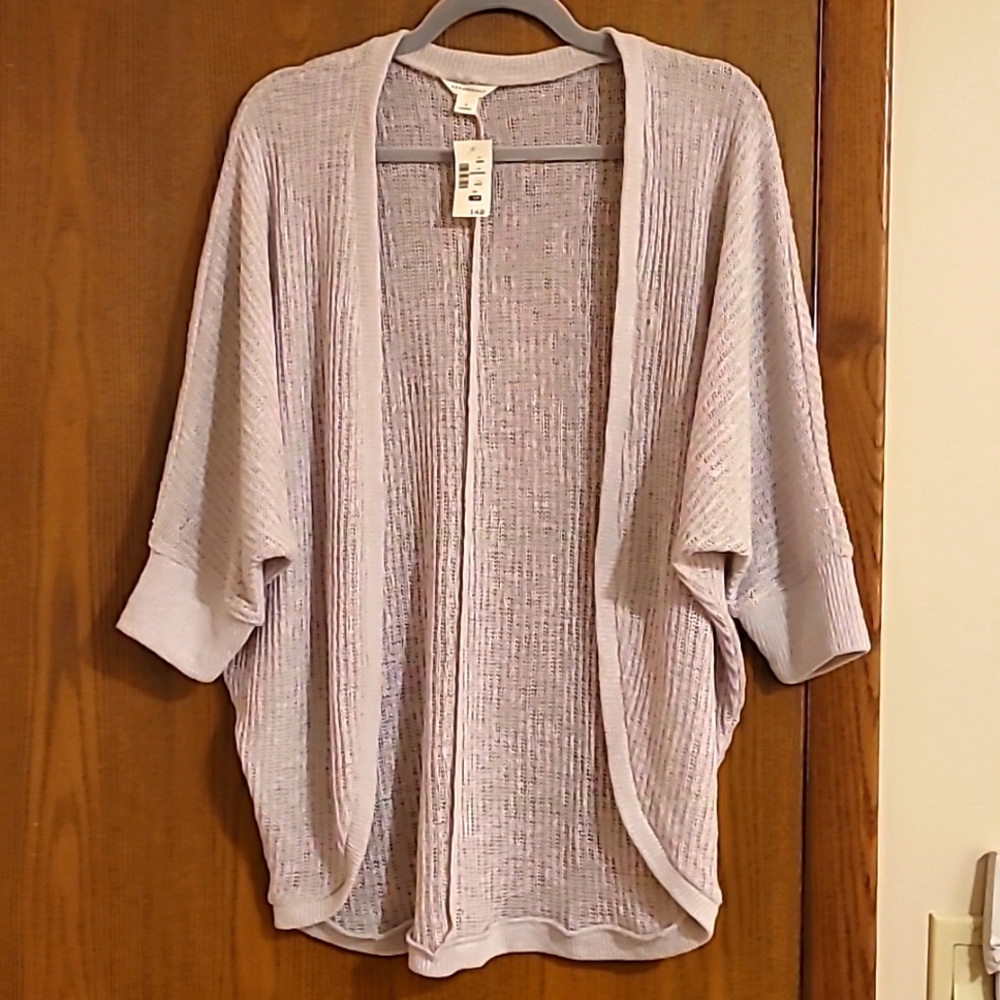 Aeropostale Beige Raglan Sleeve Open Cardigan NWT - Picture 1 of 4